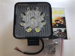 Ходовые огни 0018-27W-FX-BK-LED WORK LAMP-9-светодиодов-КВАДРАТ(белая коробка)-1 штука 2558 - фото 4750