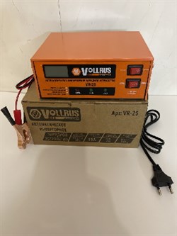 Зарядное устройство-VOLLRUS-VR-25A(12V,24V,ВЫХОДНОЙ ТОК 10A) импульсное инверторное 7433 - фото 6058