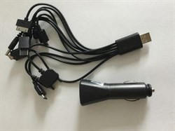 Подзарядка №CA-02- для сотового телефона на 10 наконечников+USB+12V(В блистере) ОСЬМИНОГ 2820 - фото 7620