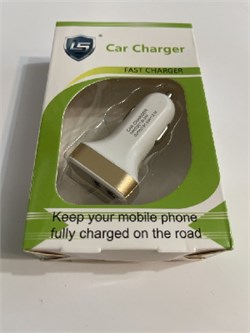 FAST CHARGER-LC-107-Штуцер зарядки с 2 USB+вольтметр  4 в 1-(5V- 2,2A, 3А)  6245 - фото 8180