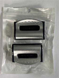 ФИКСАТОР-8925- для ремня безопасности SILVER -СЕРЫЙ--2 шт в упак (пакет) 8925-1