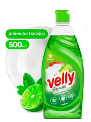 GRAS-125423-Средство для мытья посуды Velly-0.5-литр Лайм Мята СКИДКА (Срок годности) 6306_874D1