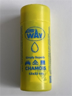 Салфетка BLUE WAY BW-100- влагособирающая в тубе ЖЕЛТАЯ  (43Х32 см) МАЛАЯ 8470 - фото 37433