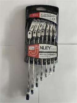 JNLEY-CR-V-JL-0005-Ключи трещеточные-7 предметов-ПЛАВАЮЩАЯ головка(8,10,12,13,14,17,19) 8534 - фото 52012