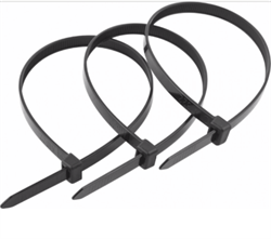 Хомут пластиковый 8.0 мм*450 мм черный цвет (100 шт в упак) AVT-5195 8509