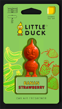 Освежитель LD-1"LITTE DUCK"Маленький утенок-БАНАН+КЛУБНИКА (12) 8784