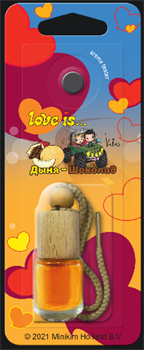 Освежитель LOVE IS-ФЛАКОН с деревянной крышкой-ДЫНЯ+ШОКОЛАД 8812