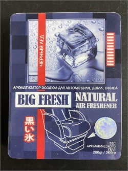 Освежитель касета под сиденье BIG FRESH BF-74-Черный лед (ОРИГИНАЛ) 7997 - фото 7881