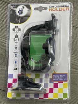 Держатель сотового телефона №8834-W на гибкой липучке (Зеленое фото в блистере 8834