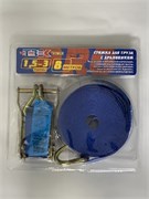Стяжка груза с храповиком TR-3808- ТРЕК-8 м,шир 4 см(1.5-3 т) синяя в блистере 8852
