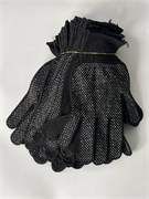 Перчатки НЕЙЛОН-2 сорт-МИКРОТОЧКА черные-12 пар в упаковке 8905