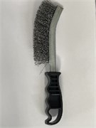 Щетка по металлу ручная загнутая Стальная проволока СЕРАЯ (24) Сабля 8906