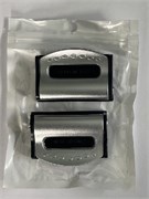 ФИКСАТОР-8925- для ремня безопасности SILVER -СЕРЫЙ--2 шт в упак (пакет) 8925-1