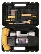 Компрессор ТРЕК- №801-двухцилиндровый-90 л/мин в КЕЙСЕ+шин. инструмент 8928