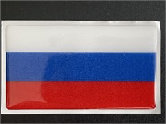 Наклейка "флаг РОССИИ"-Обьемная-3-D размер 5х9 см-1шт 8490