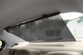 ШТОРКА на крючках прямая 120 см Черная/Черная 8500