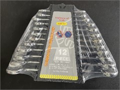 КАТК-08-Ключ рожковый накидной-набор из 12 предметов (8-24) в холдере 8530