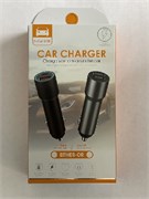 _ШТУЦЕР №7246-ОГОНЬ-CAR CHARGER с 2-USB 12V-24V-3,4А ( Супер-Длинный) Черный ORIGINAL 7246