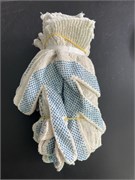 Перчатки с ПВХ-7.5 класс,БЕЛЫЕ 8-М,10/350-наклейка на 10 пар+стриплента 8684
