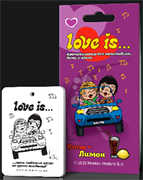 Освежитель LOVE IS-Подвесной картон-КОЛА+ЛИМОН 8802