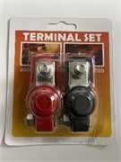 IN-041-Клеммы АКБ-быстросьемная красно-черная с силиконовыми крышками-1пара 8876